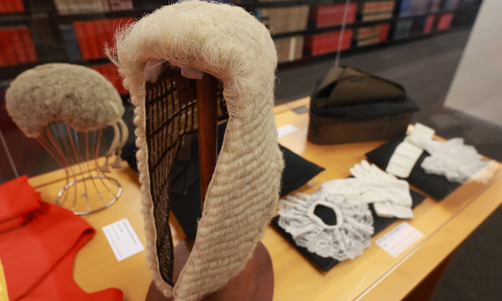 A judge's wig from Lutwyche's era.