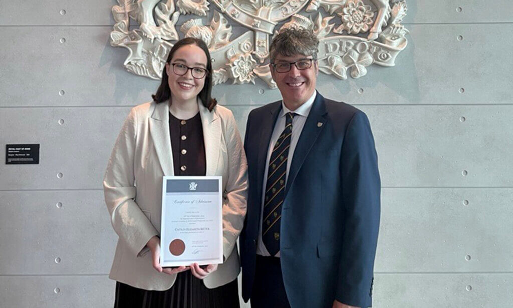 Caiti Dunn posing with Matt Dunn