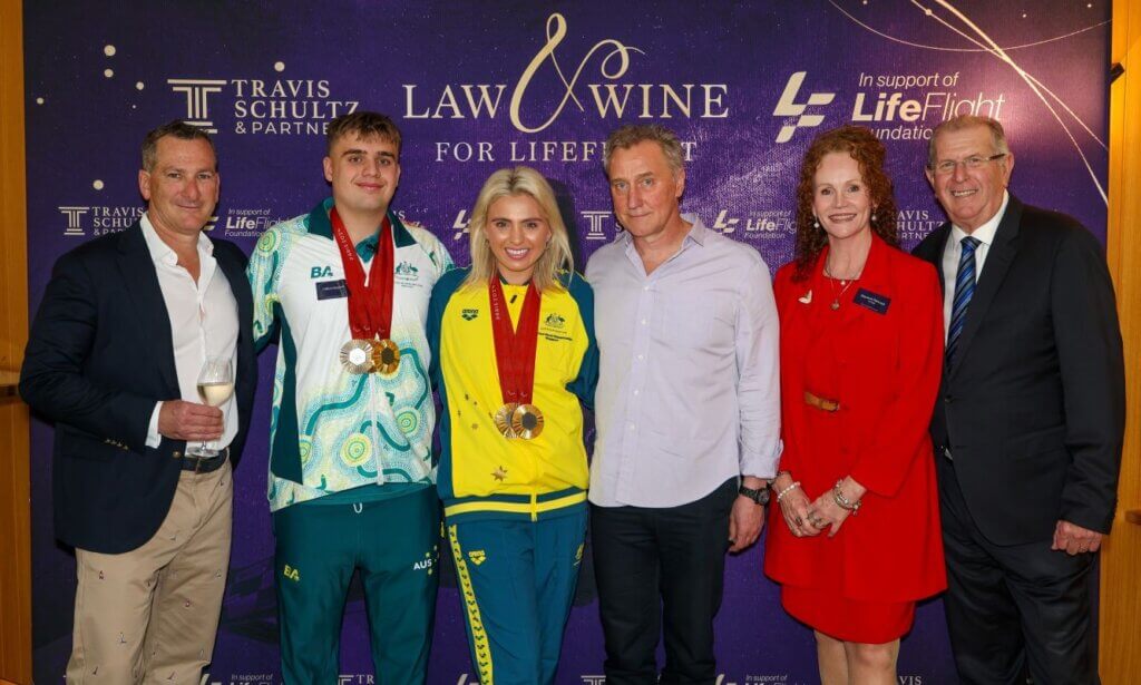 L-R Travis Schultz, Callum Simpson, Alexa Leary, Mark Weldon, Shaelene Hancock, Pat Welsh