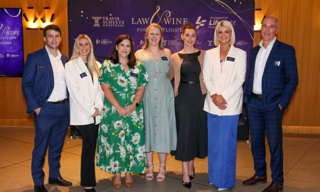 TSP team L-R John Connellan, Shelby Bennett, Nicole Forbes, Candice Heisler, Emily Torvald, Sarah Grace, Trent Johnson