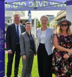 Ipswich West MP Darren Zanow, WLSQ CEO Nadia Bromley, Whitsunday MP Amanda Camm and DVAC CEO Amie Carrington.